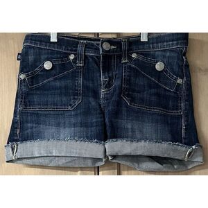 ROCK AND REPUBLIC DENIM SHORTS WITH‎ CUFFS SZ 6